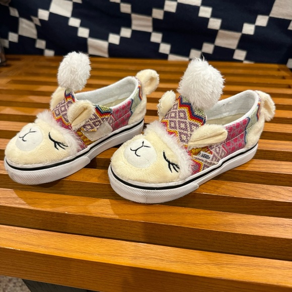 Toddler Vans Llama Slip Ons size 7 - Picture 6 of 8
